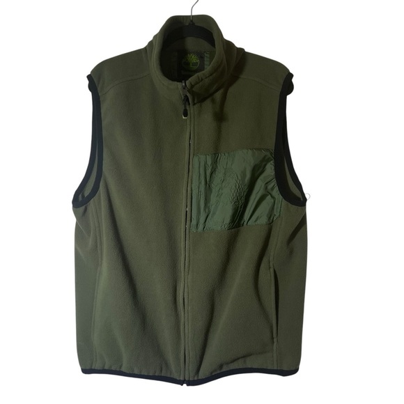 Timberland Green 3 in 1 Fleece Vest and Jacket Large - Picture 8 of 16